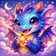 Colorful and expressive avatar of a fantasy unicorn with rainbow mane in a vibrant style.